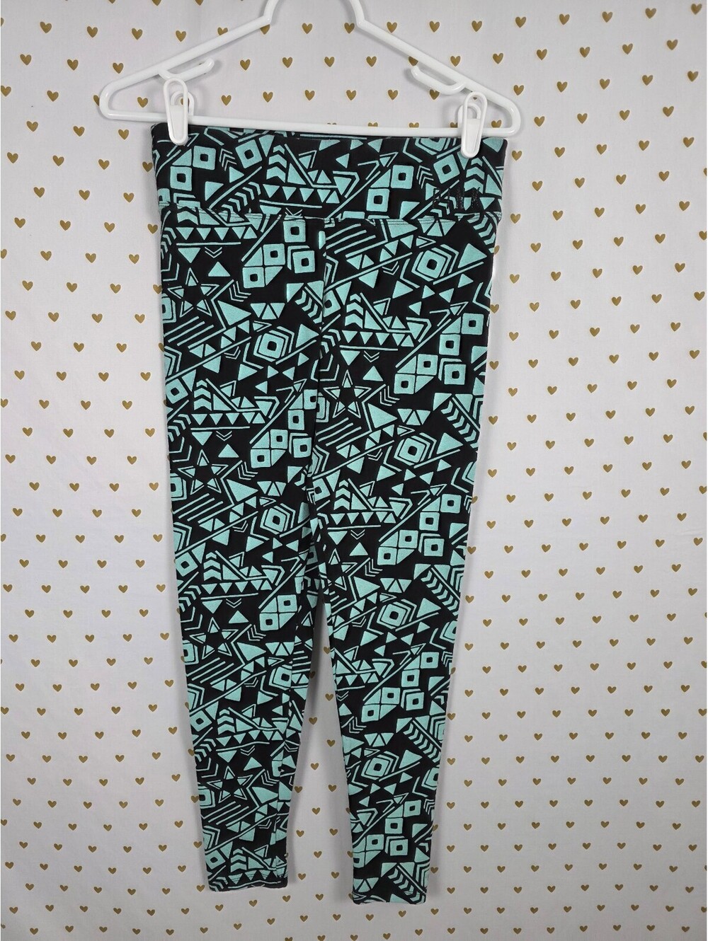 Victorias Secret PINK Mint Geometric Yoga Pants Small Studded